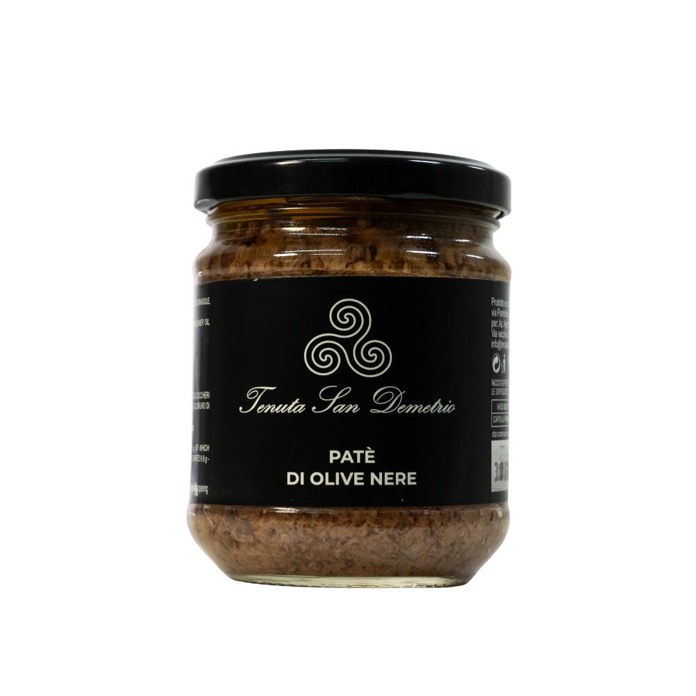 Paté di Olive Nere - Prodotti tipici siciliani - Tenuta San Demetrio - 190g