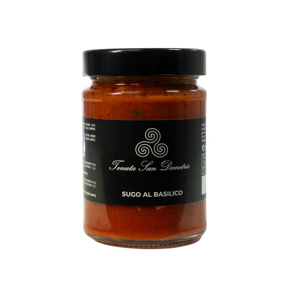 Sugo Basilico - Prodotti Siciliani - Tenuta San Demetrio - 280g