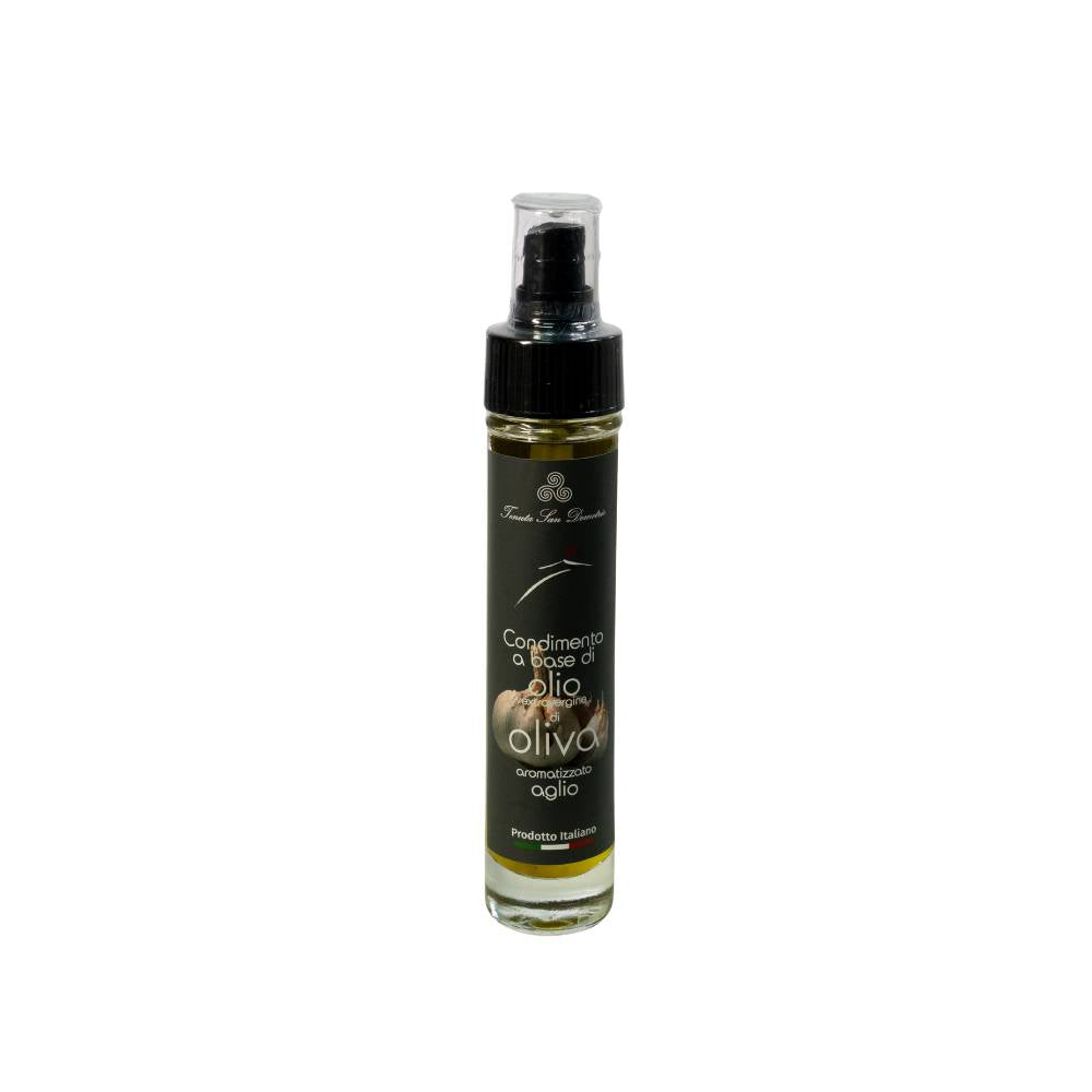 Condimento a base di Olio Extravergine di Oliva Siciliano aromatizzato all'Aglio - 50 ml spray