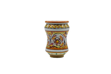 Vaso in Ceramica Siciliana H 13,5 cm Ø 8